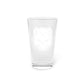 Red Bit Pint Glass, 16oz