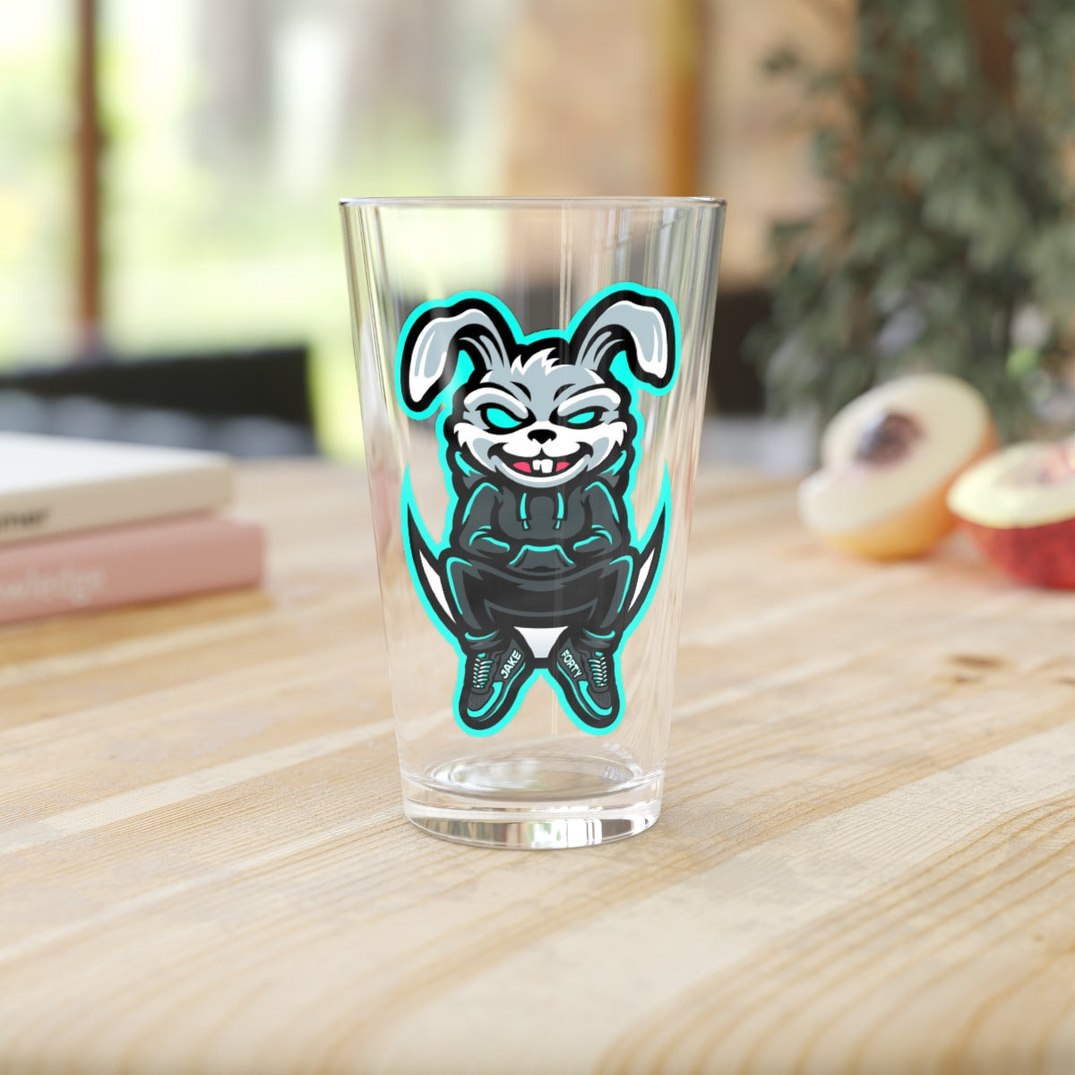JakeForty Rabbit Pint Glass, 16oz