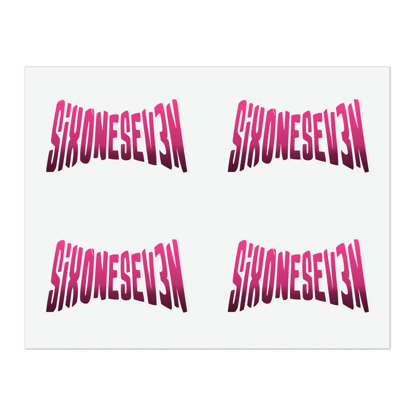 SixOneSev3n Text Sticker Sheets