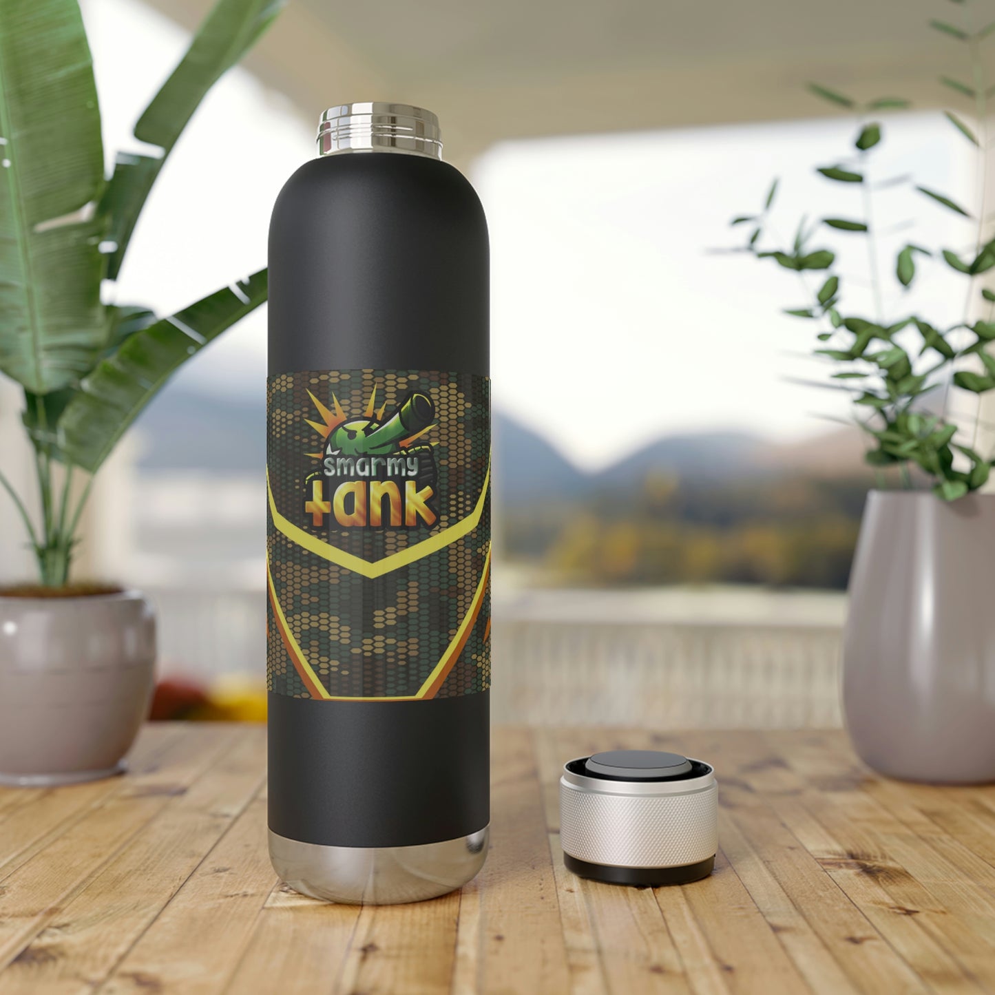 Smarmy Tank Soundwave Copper Vacuum Audio Bottle 22oz