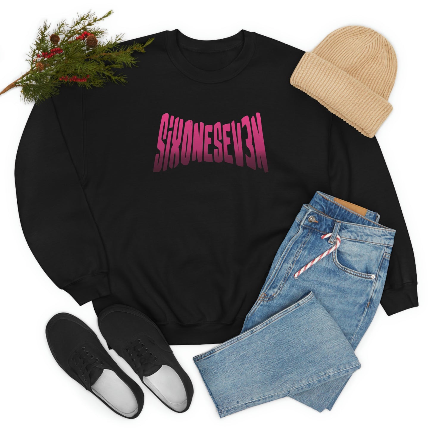 SixOneSev3n Text Unisex Sweatshirt