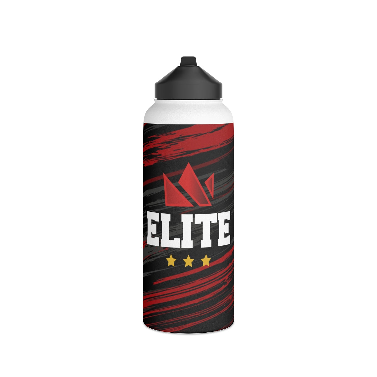 EliteTeam.Tv Stainless Steel Water Bottle, Standard Lid