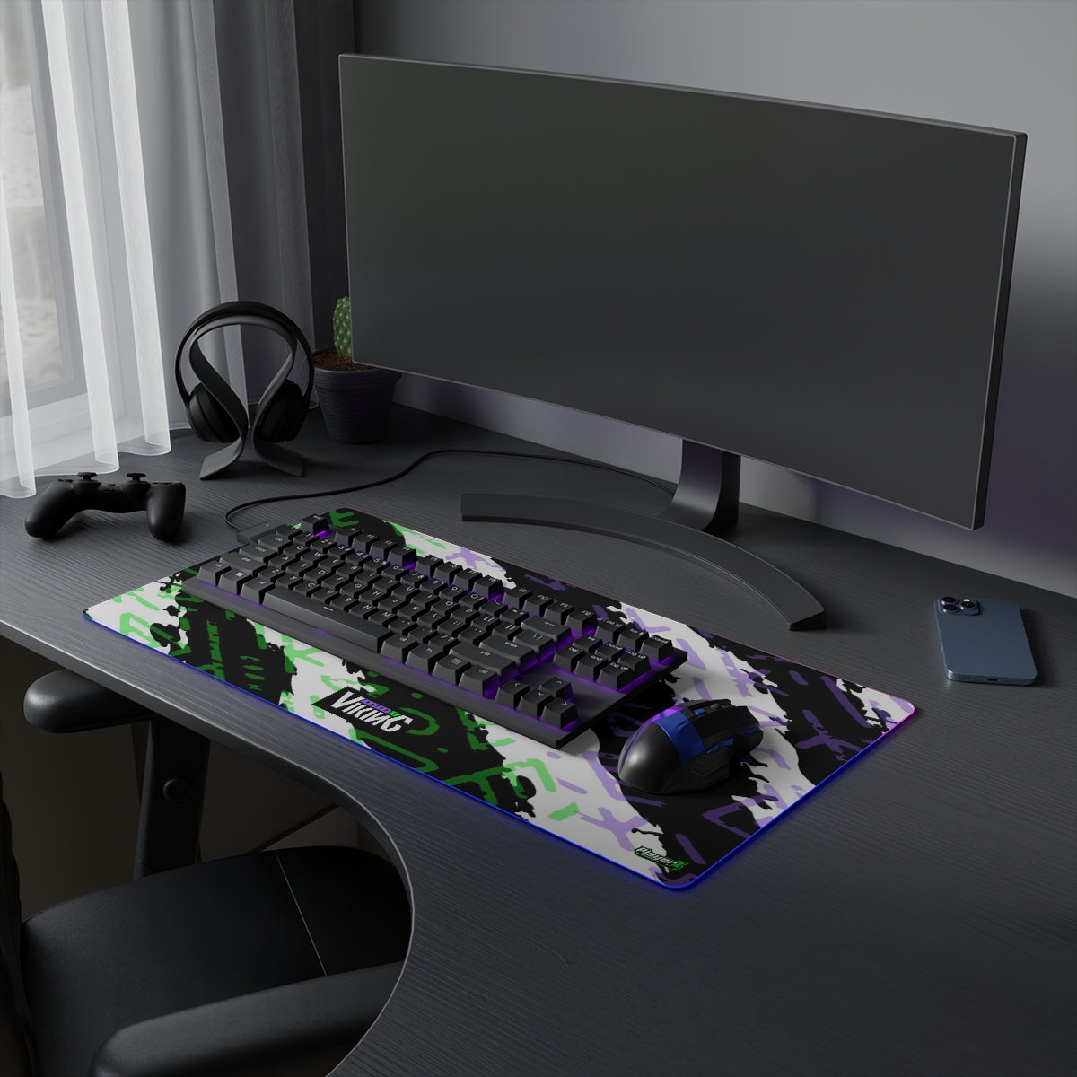 Rated R Viking LED Gaming Mouse Pad