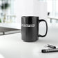 BlackFox Text Black Mug, 15oz