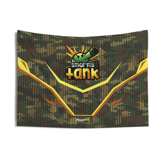 Smarmy Tank Indoor Wall Tapestry