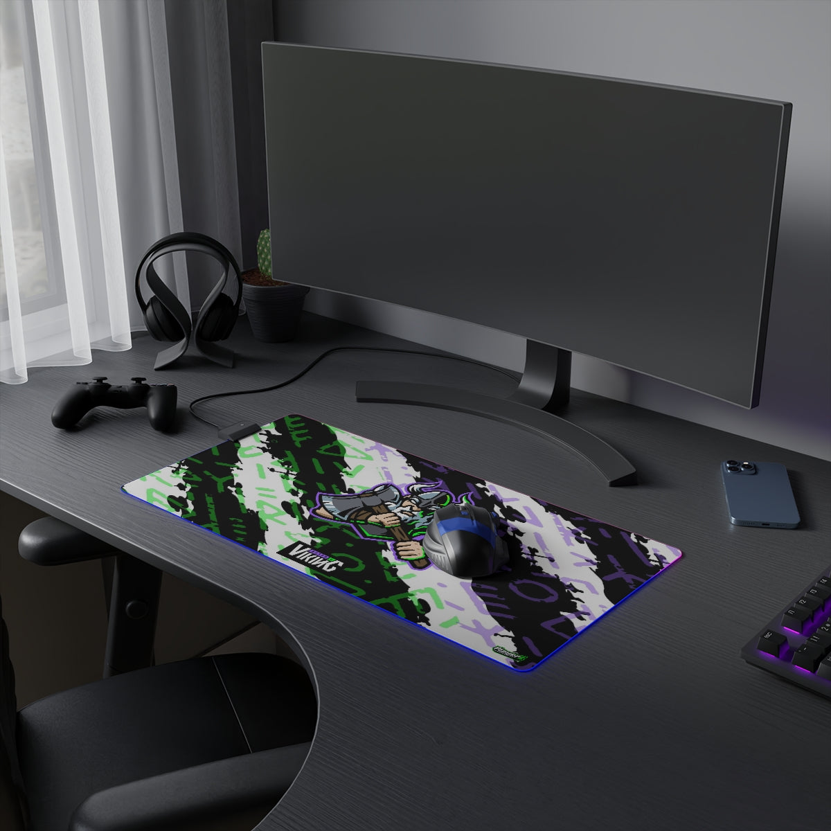 Rated R Viking LED Gaming Mouse Pad