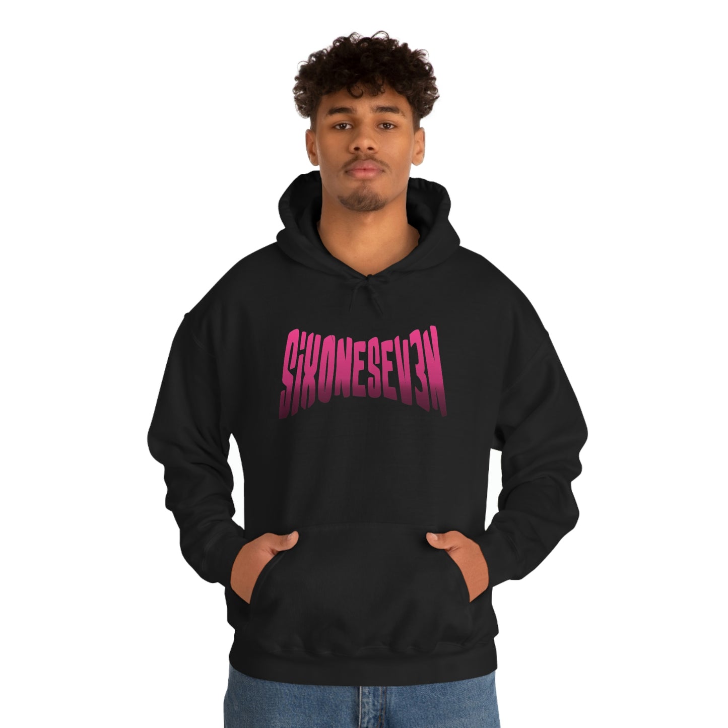 SixOneSev3n Text Unisex Hoodie