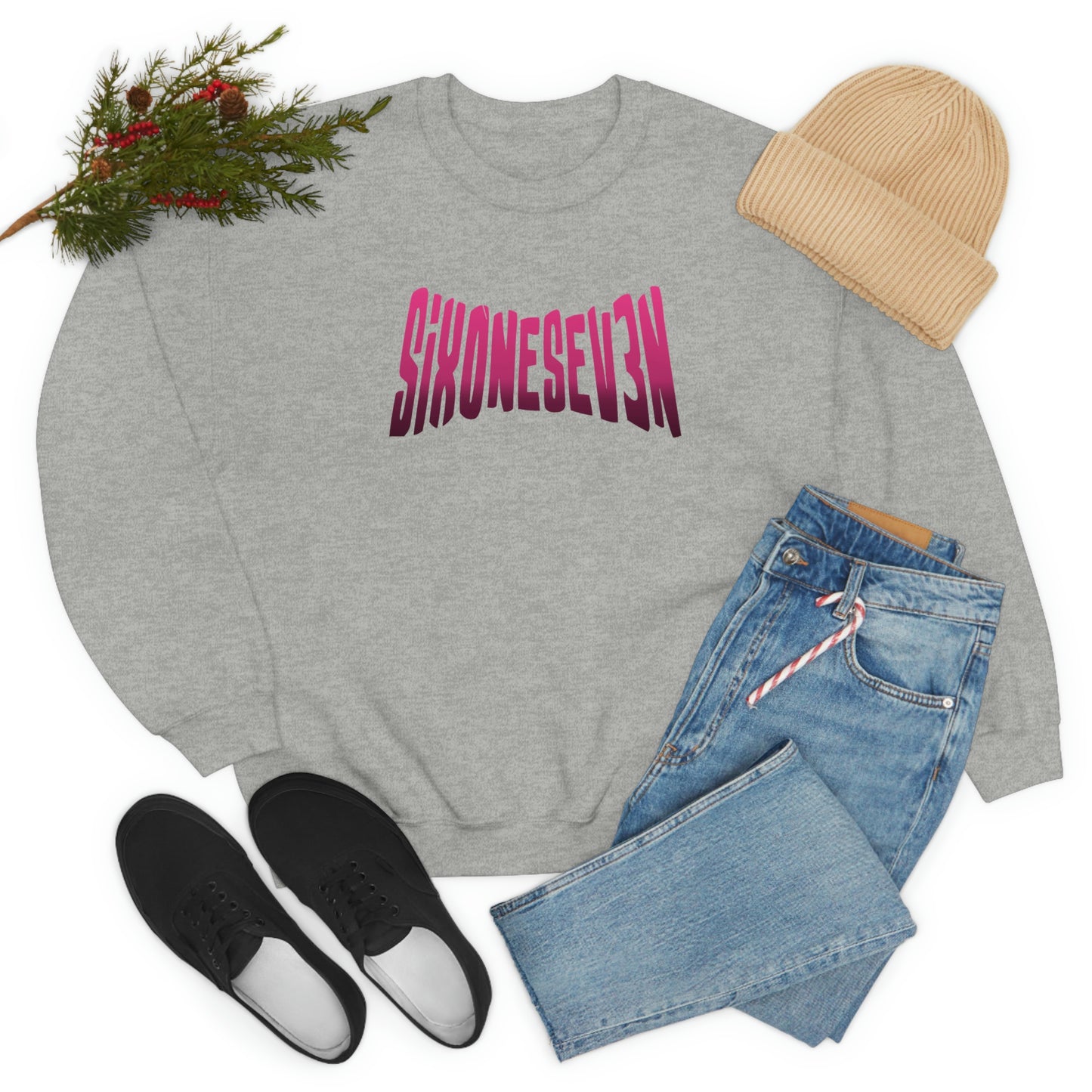 SixOneSev3n Text Unisex Sweatshirt