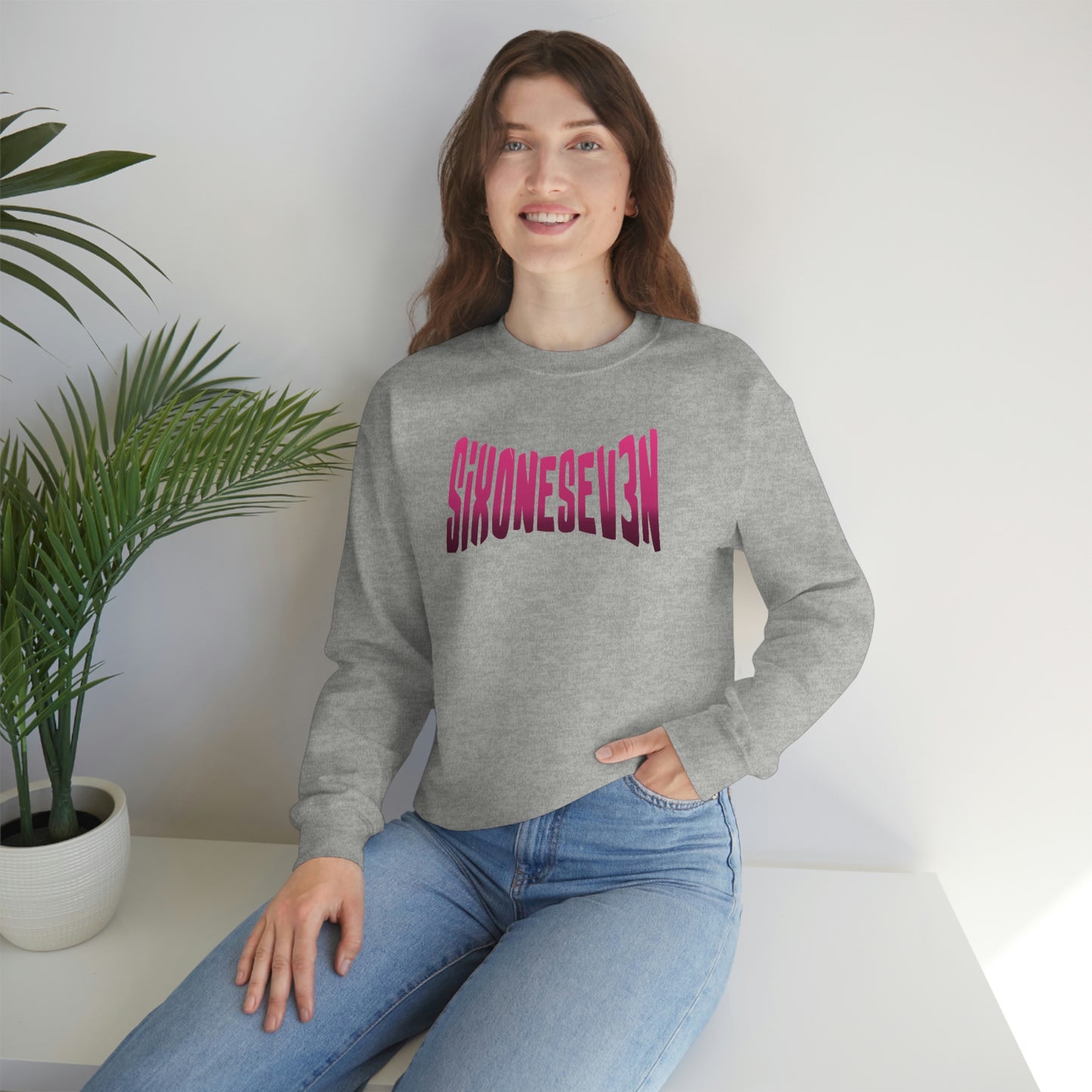 SixOneSev3n Text Unisex Sweatshirt