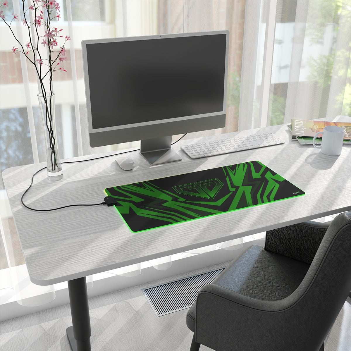 JJ Green Giant LED Gaming Mouse Pad