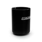 BlackFox Text Black Mug, 15oz