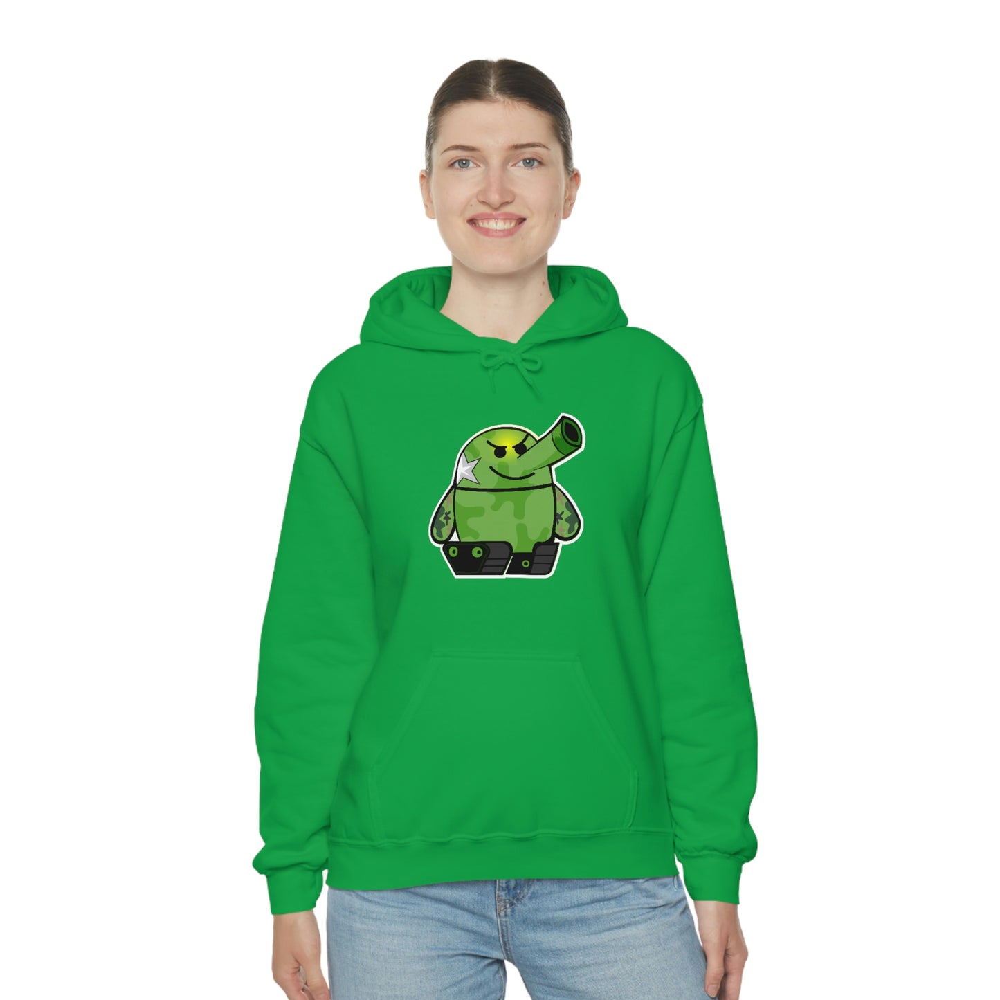 Smarmy Tank Cartoon Unisex Hoodie
