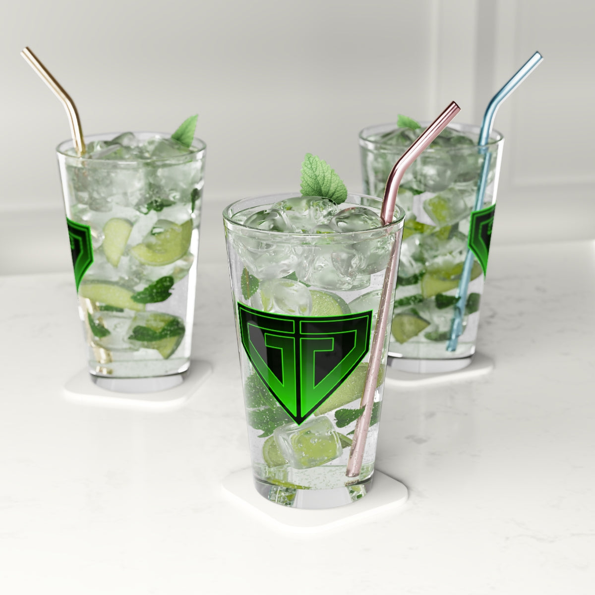 JJ Green Giant Pint Glass, 16oz