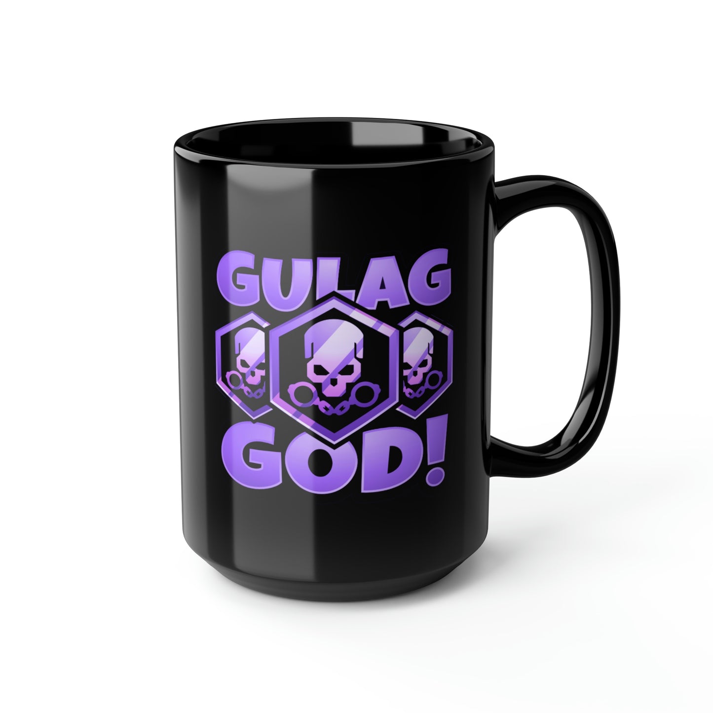 Spangs Gulag God Black Mug, 15oz