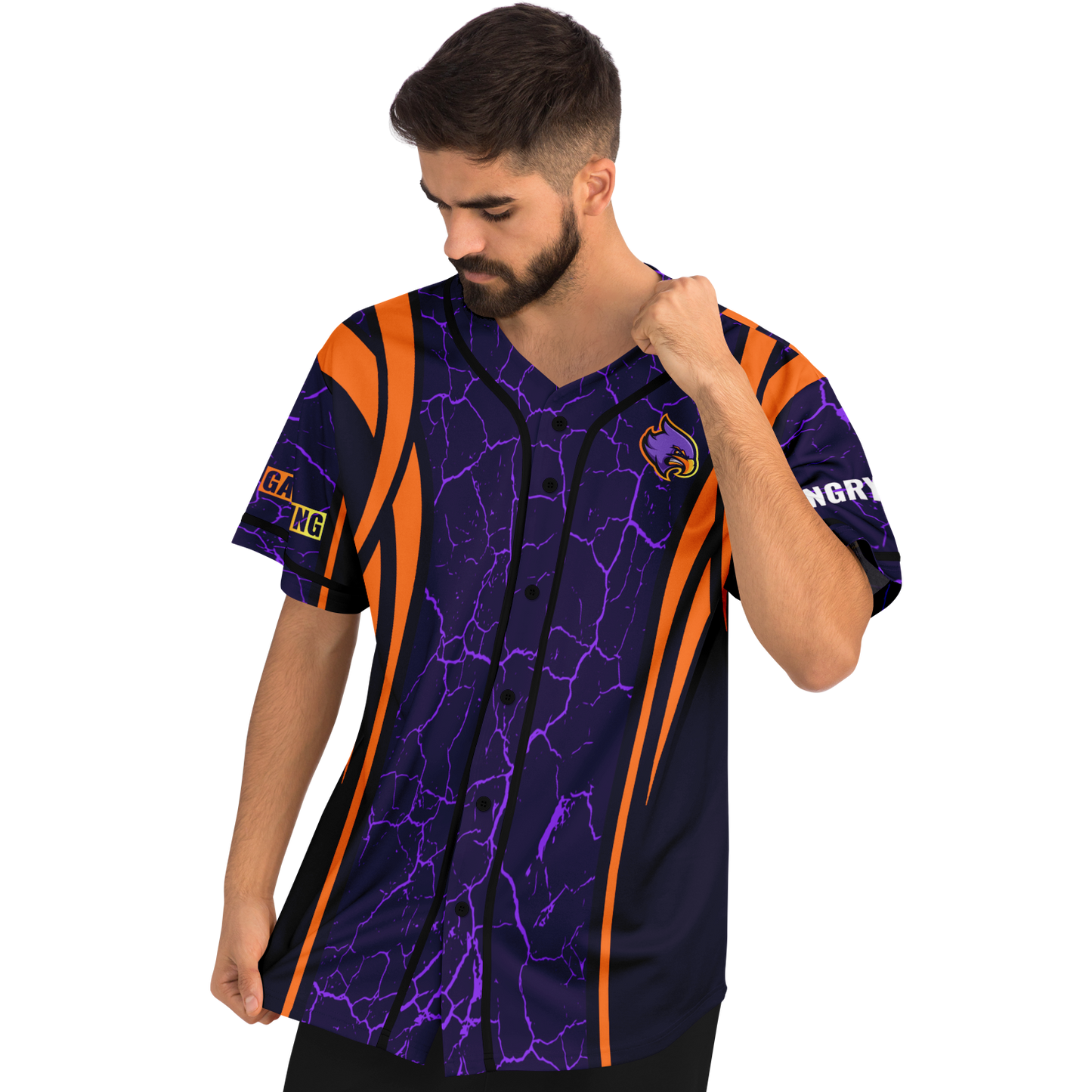 Angry Gaming Baseball Jersey