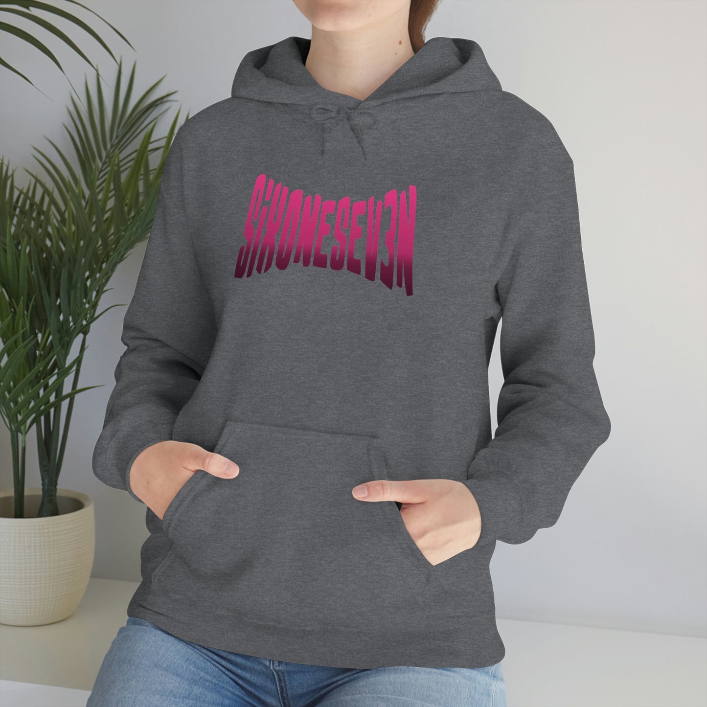 SixOneSev3n Text Unisex Hoodie