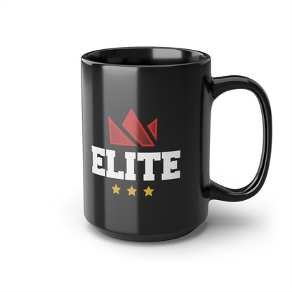 EliteTeam.Tv Black Mug, 15oz
