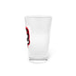 Red Bit Pint Glass, 16oz