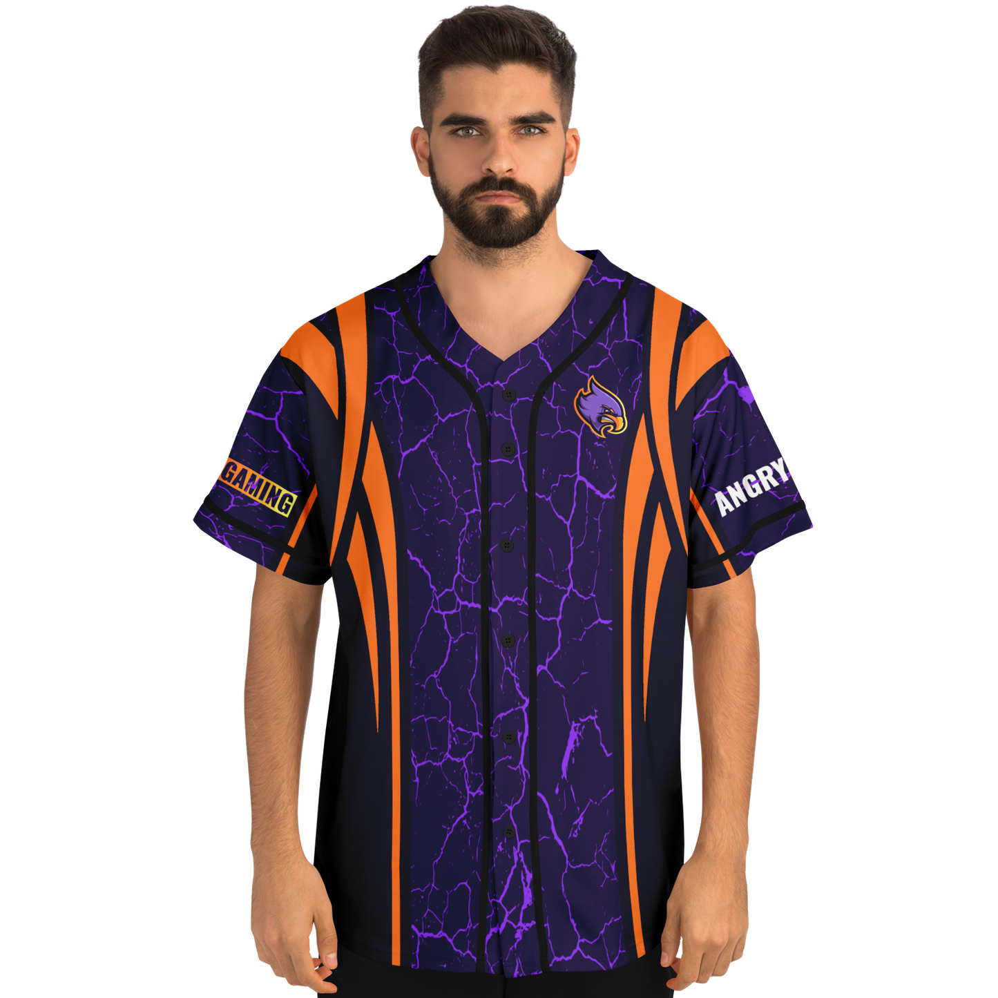 Angry Gaming Baseball Jersey