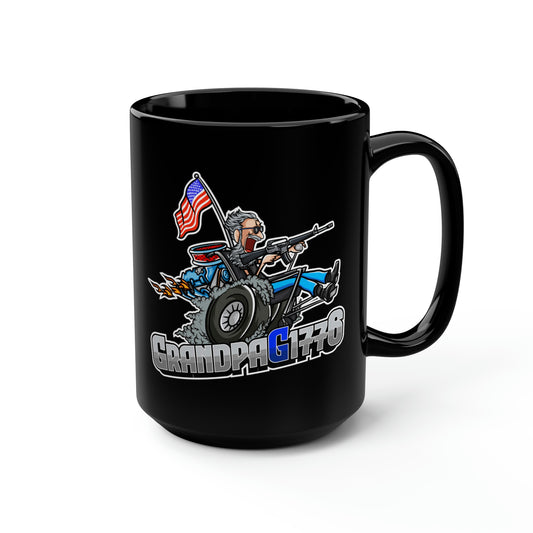 GrandpaG Black Mug, 15oz