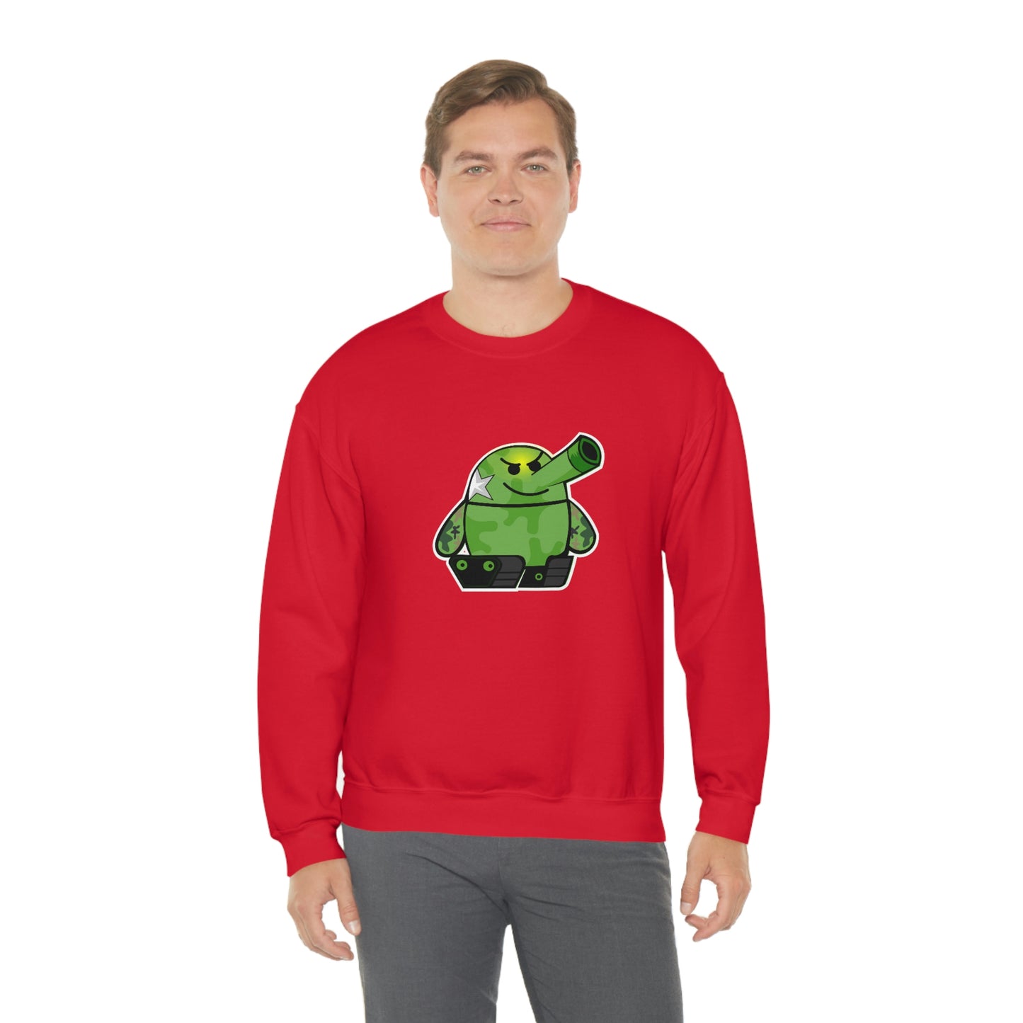 Smarmy Tank Cartoon Unisex Sweatshirt
