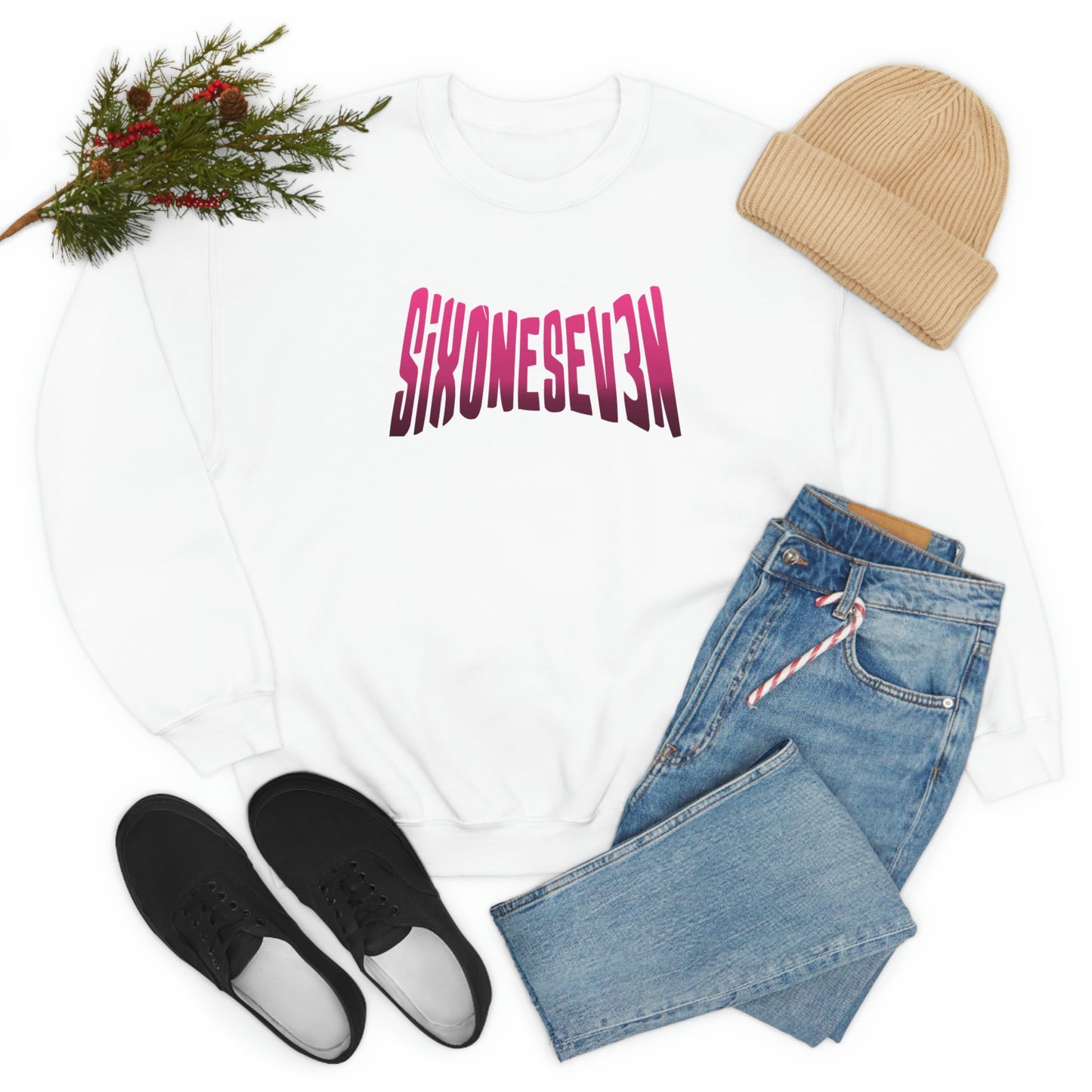 SixOneSev3n Text Unisex Sweatshirt