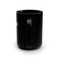 BlackFox Text Black Mug, 15oz