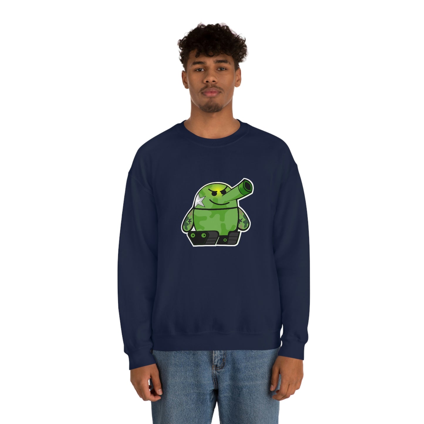 Smarmy Tank Cartoon Unisex Sweatshirt