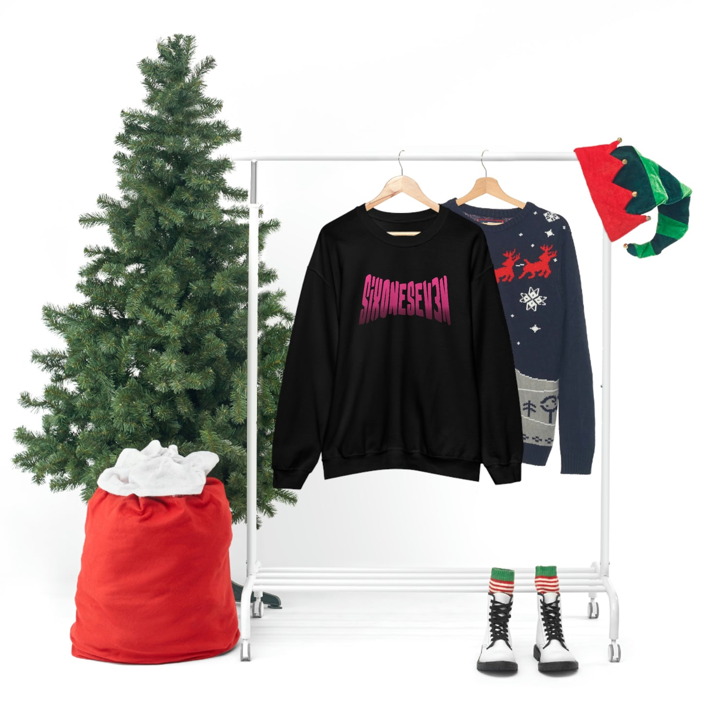 SixOneSev3n Text Unisex Sweatshirt