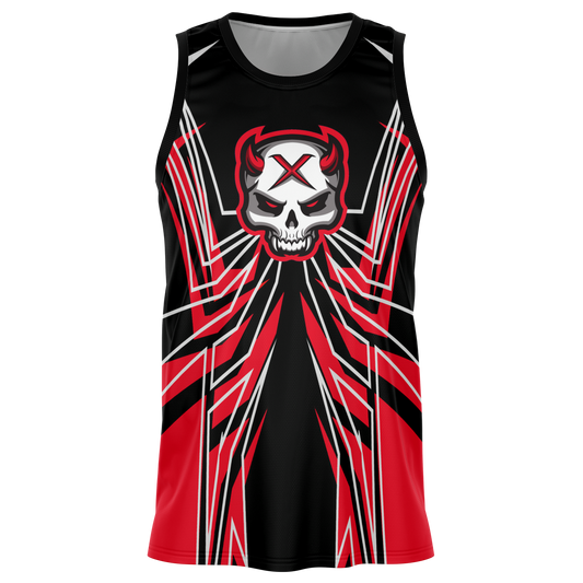 Red Bit Basketball Jersey