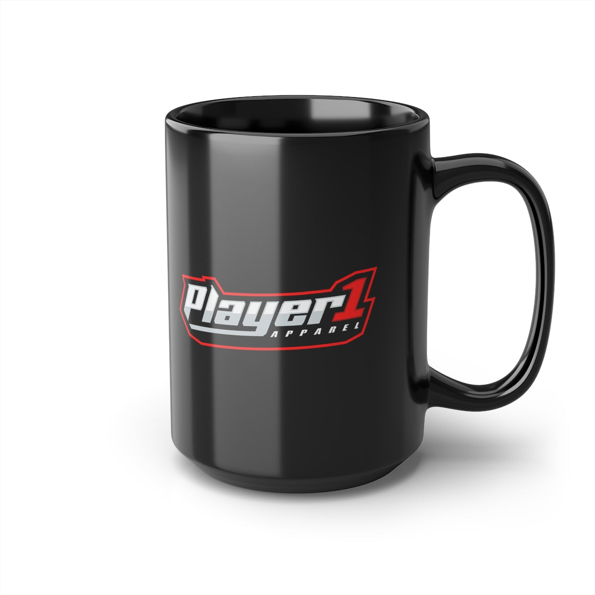 Player1Apparel Black Mug, 15oz