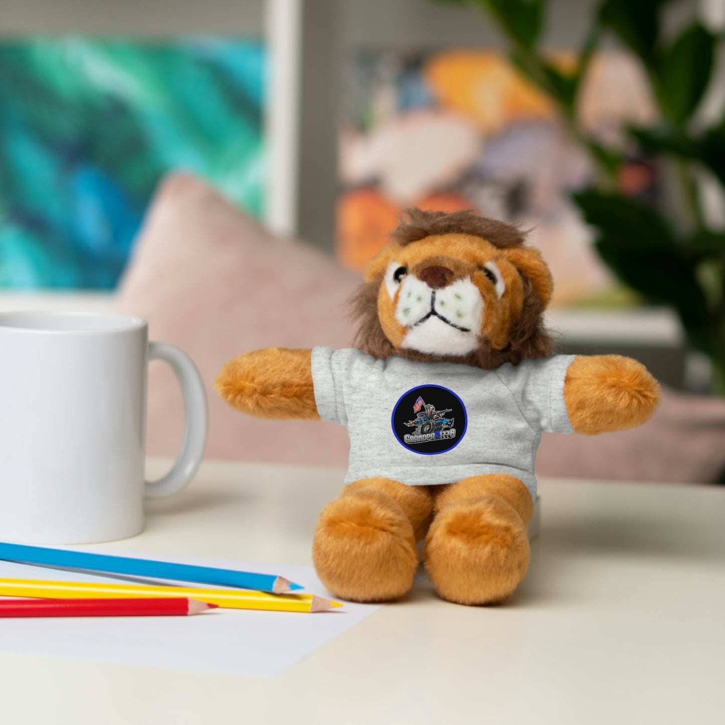 GrandpaG Round Logo Stuffed Animals with Tee