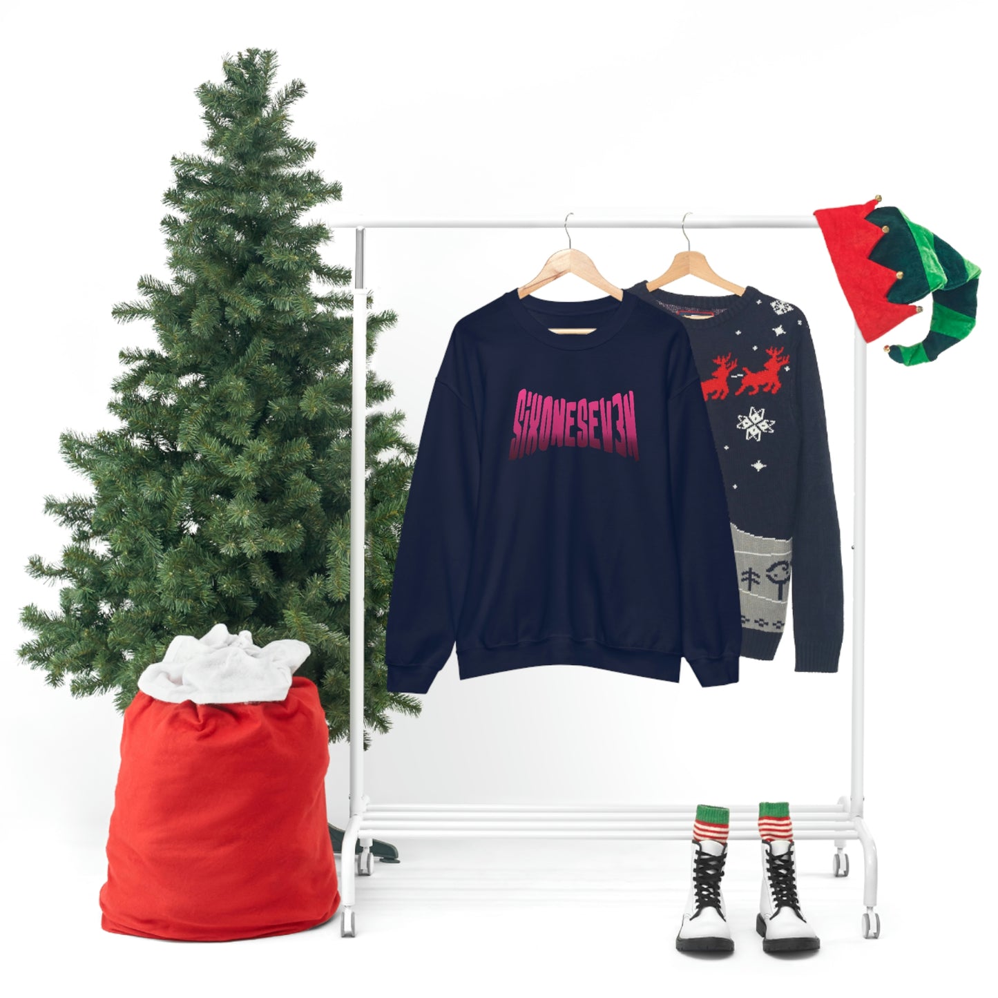 SixOneSev3n Text Unisex Sweatshirt