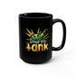 Smarmy Tank Black Mug, 15oz