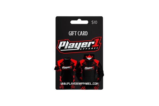 Player1Apparel  $10 Gift Cards