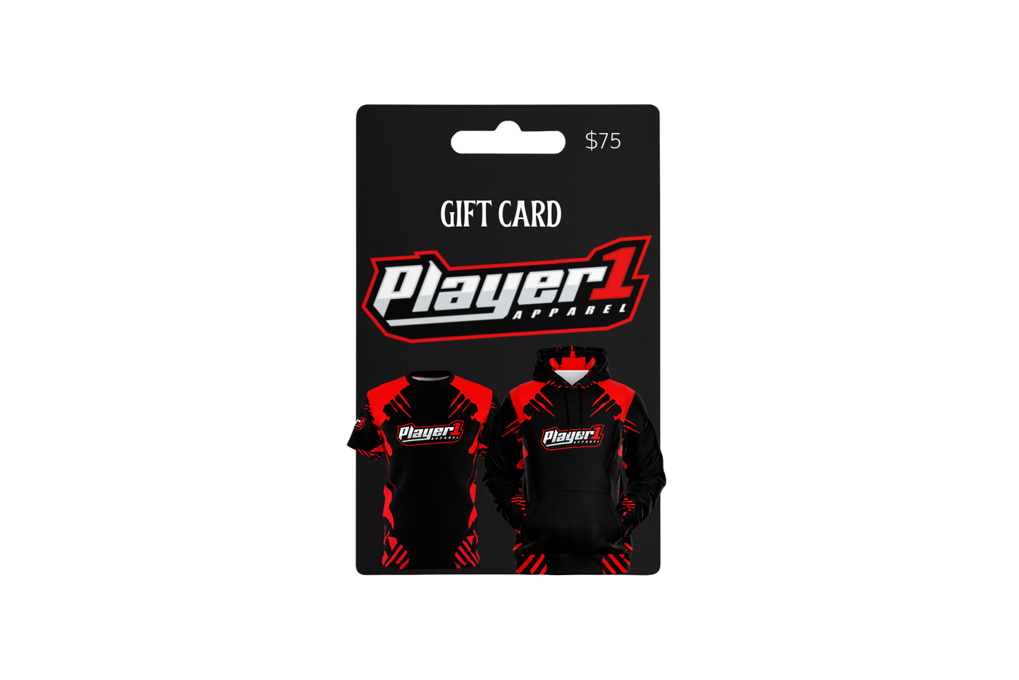 Player1Apparel  $75 Gift Cards