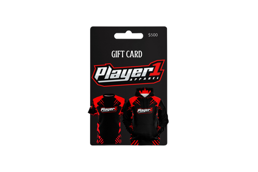 Player1Apparel  $500 Gift Cards